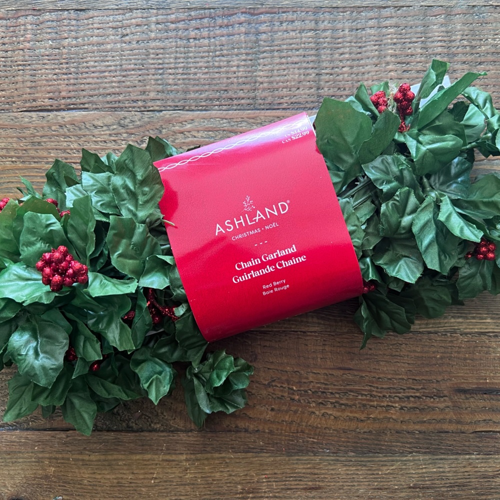 Ashland Red and Green Chain Garland